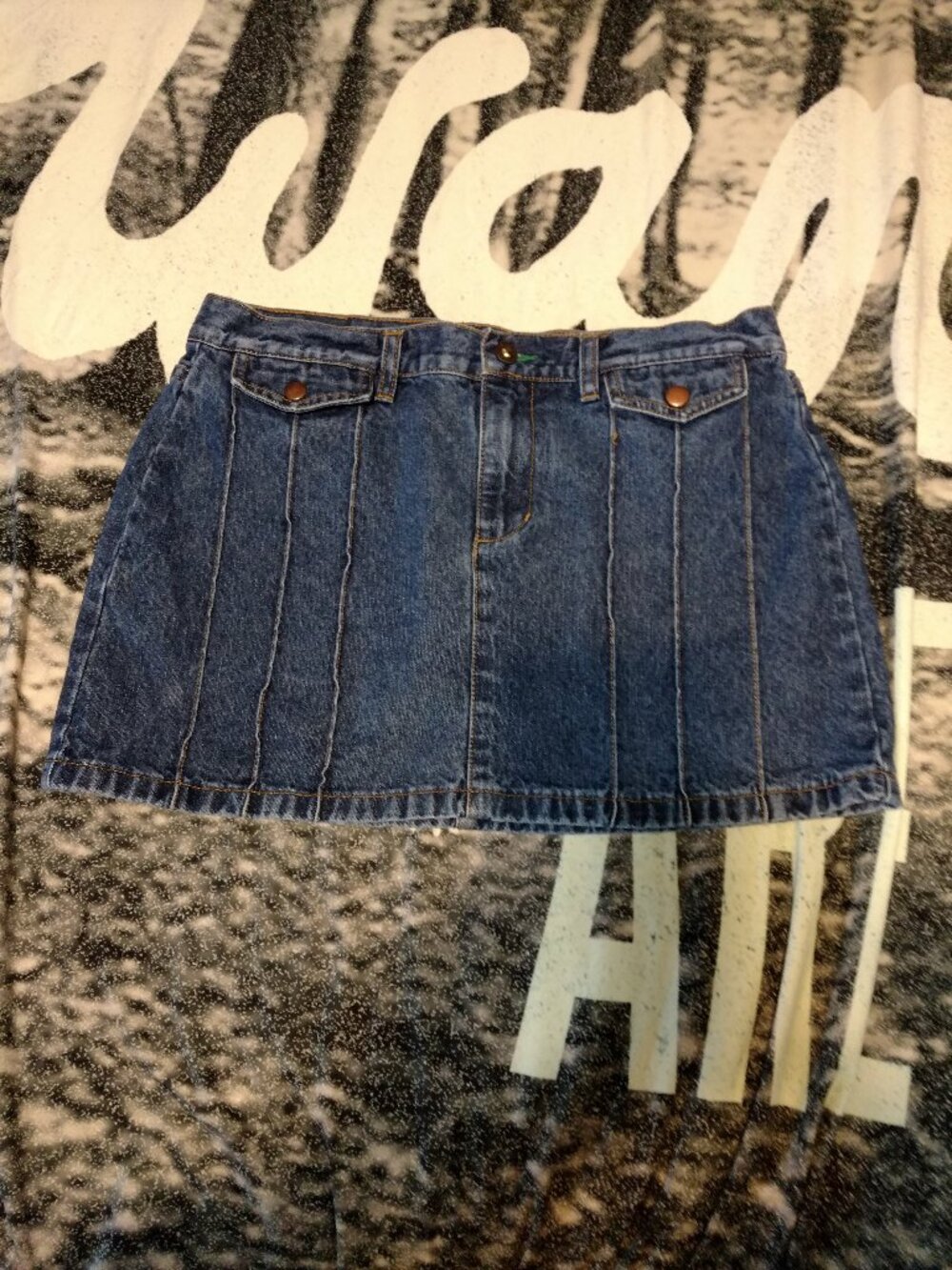 Vintage Y2K Tommy Jeans Denim Mini Skirt Sz. 11